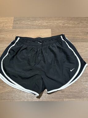 Nike Black and White Dri-FIT Women's Athletic Shorts